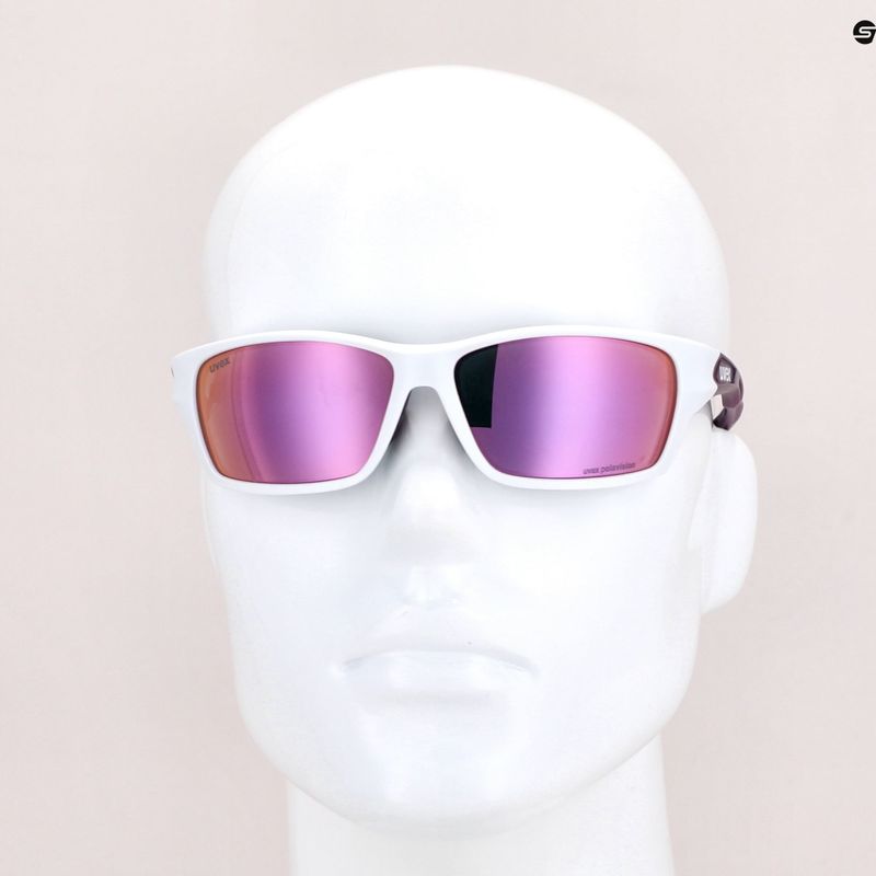 Okulary przeciwsłoneczne UVEX Sportstyle 232 P peacock prestige matt/polavision mirror pink 11