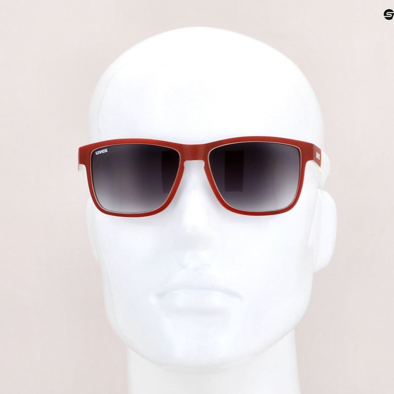 Okulary przeciwsłoneczne UVEX Lgl 39 red mat white/litemirror silver degrade 7
