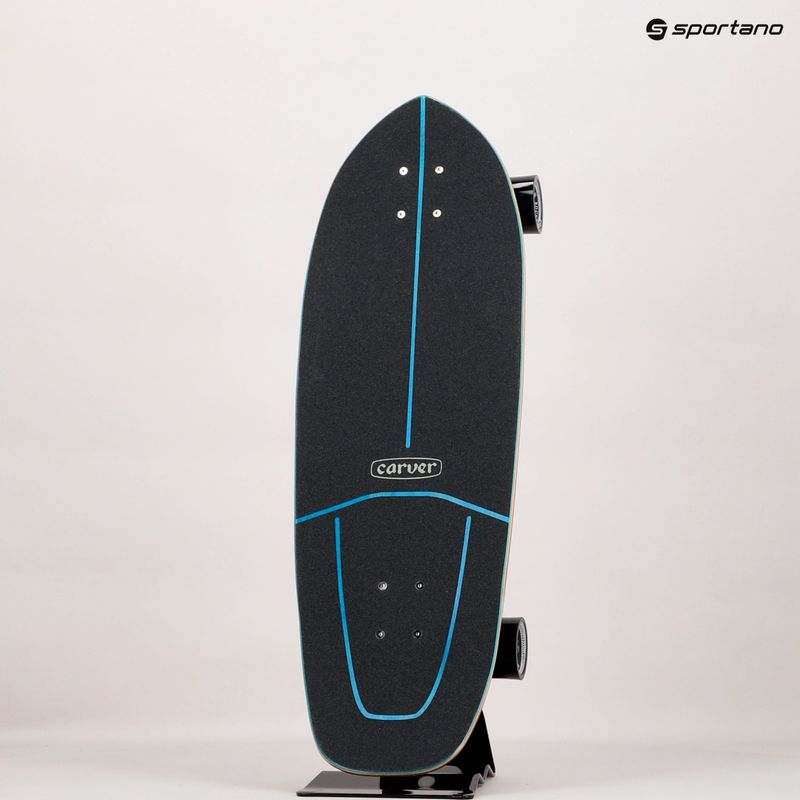 Deskorolka surfskate Carver C7 Raw 31" JOB Blue Tiger 2022 Complete niebiesko-różowa C1013011140 15