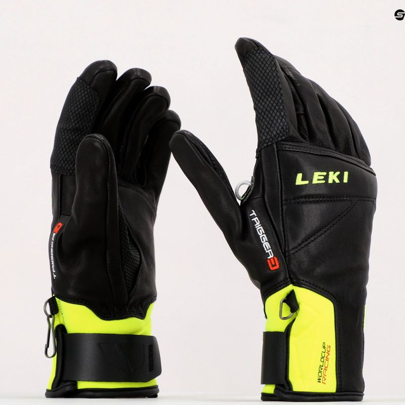Rękawice narciarskie męskie LEKI Worldcup Race Speed 3D black/lemon 8