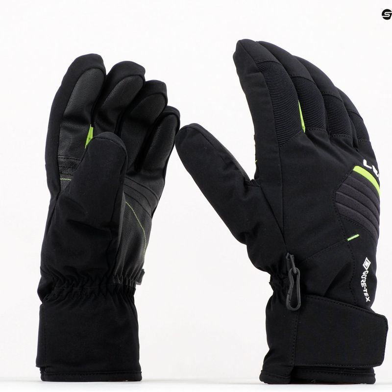 Rękawice narciarskie LEKI Spox GTX black/lime 11
