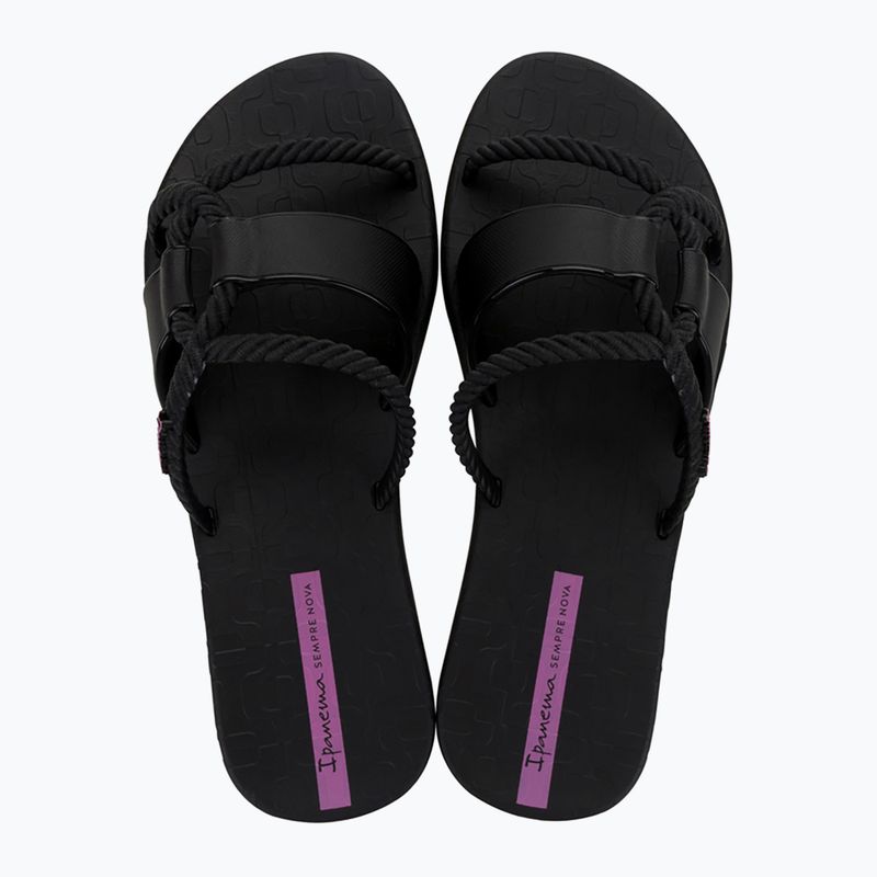 Klapki damskie Ipanema Diversa Slide black/lilac 2