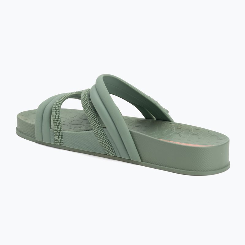 Klapki damskie Ipanema Walk Slide green/green/pink 3