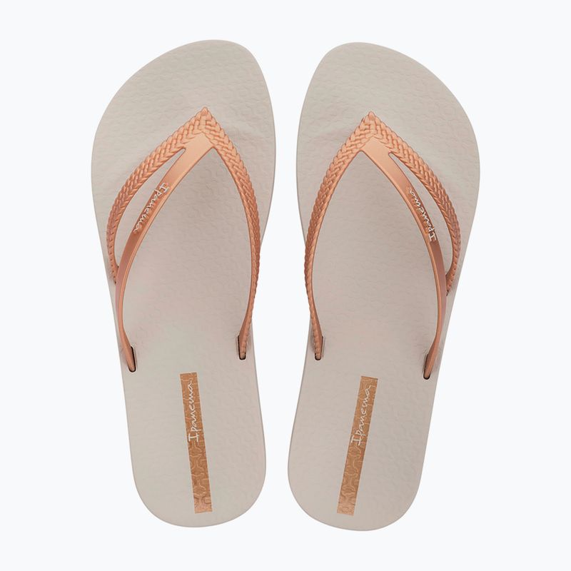 Japonki damskie Ipanema Bossa Soft V beige/gold 2