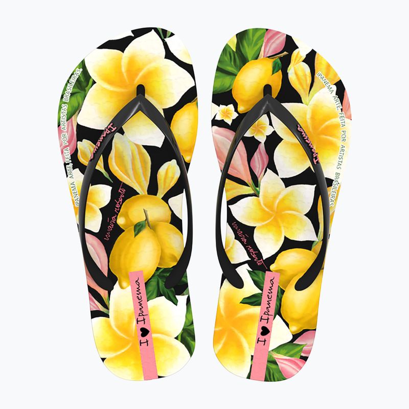 Japonki damskie Ipanema Arte black/yellow/pink 2