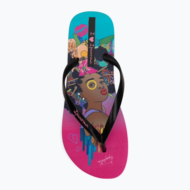 Japonki damskie Ipanema Graffiti V pink/black/blue 5