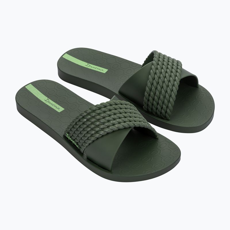 Klapki damskie Ipanema Street II green/dark green 2