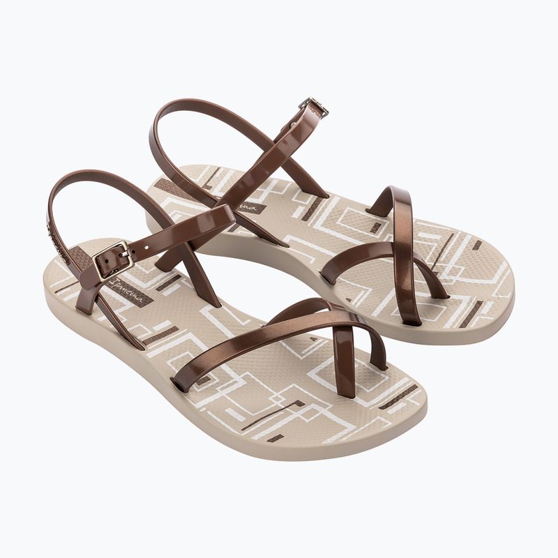 Sandały damskie Ipanema Fashion Sand VIII Beige/Metallic Pink 2