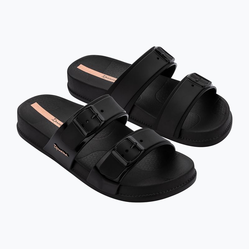 Klapki damskie Ipanema Leme Slide black/beige 2