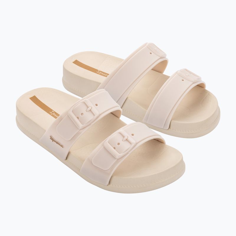 Klapki damskie Ipanema Leme Slide beige/black 2