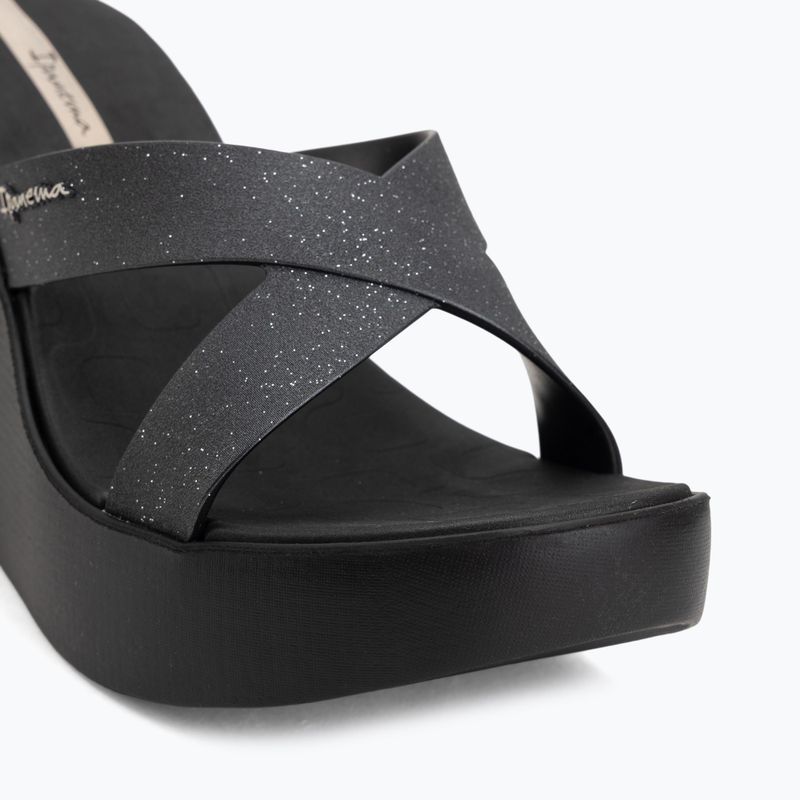Klapki damskie Ipanema High Fashion II Slide black/glitter/beige 7