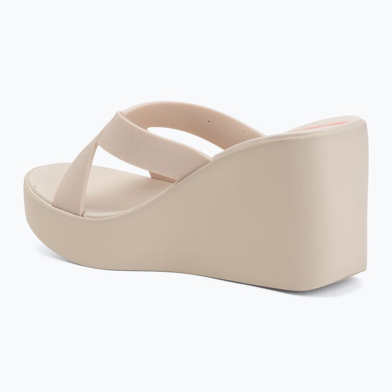 Klapki damskie Ipanema High Fashion II Slide beige/glitter/pink 3