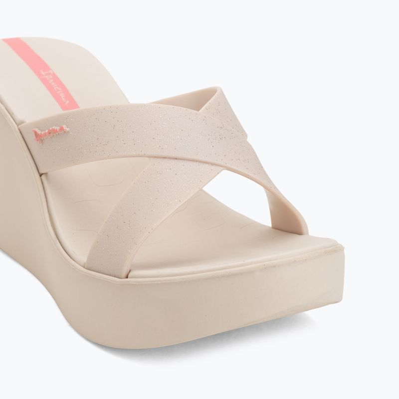 Klapki damskie Ipanema High Fashion II Slide beige/glitter/pink 7