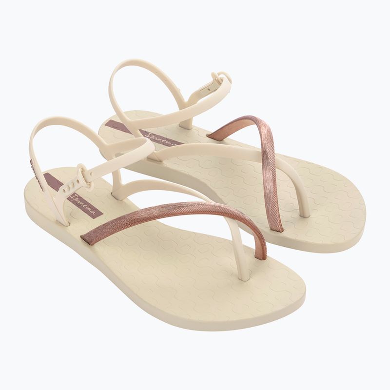 Sandały damskie Ipanema Elegant beige/gold pink