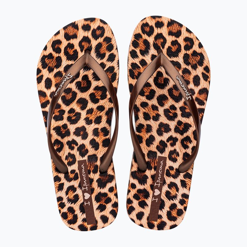 Japonki damskie Ipanema Animal Print beige/bronze/bronze 2
