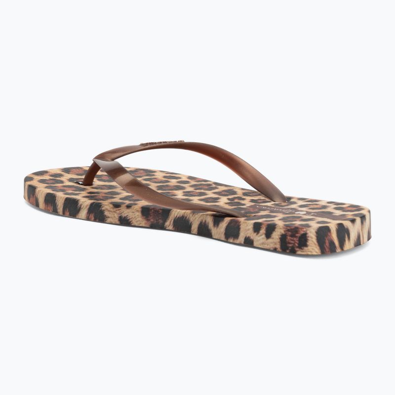 Japonki damskie Ipanema Animal Print beige/bronze/bronze 3