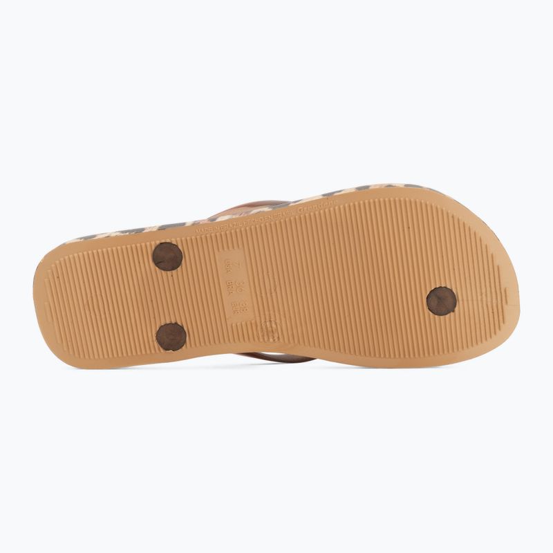 Japonki damskie Ipanema Animal Print beige/bronze/bronze 4