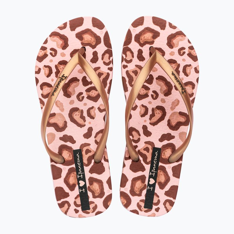 Japonki damskie Ipanema Animal Print beige/gold 2