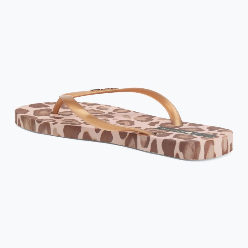Japonki damskie Ipanema Animal Print beige/gold 3