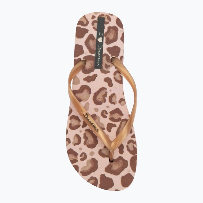 Japonki damskie Ipanema Animal Print beige/gold 6