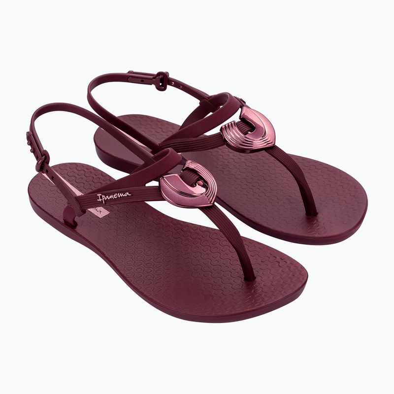 Sandały damskie Ipanema Classic Dreamy burgundy/burgundy/metallic