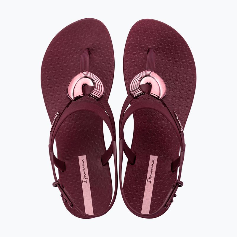 Sandały damskie Ipanema Classic Dreamy burgundy/burgundy/metallic 2