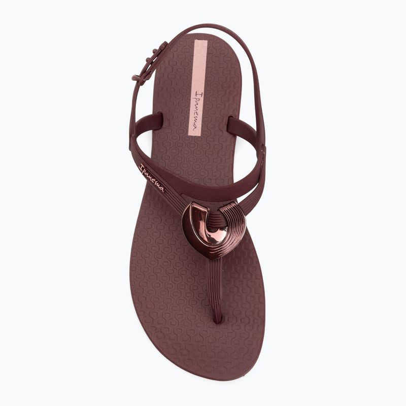 Sandały damskie Ipanema Classic Dreamy burgundy/burgundy/metallic 5