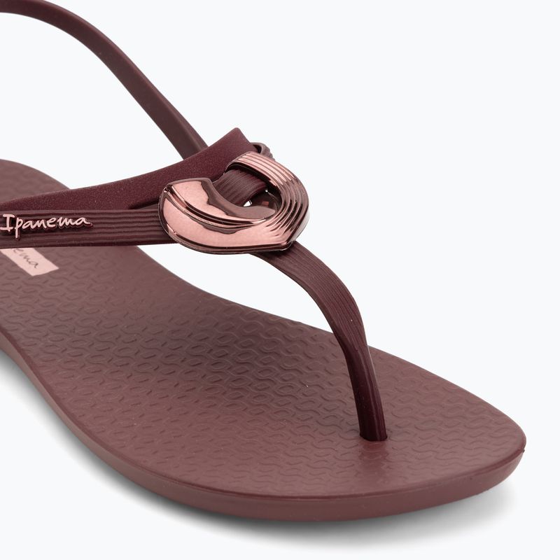 Sandały damskie Ipanema Classic Dreamy burgundy/burgundy/metallic 7