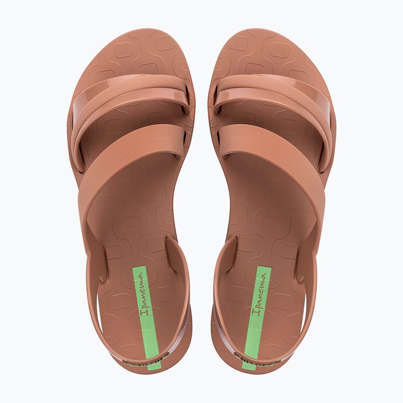 Sandały damskie Ipanema Vibrant Sand brown/brown/green 2