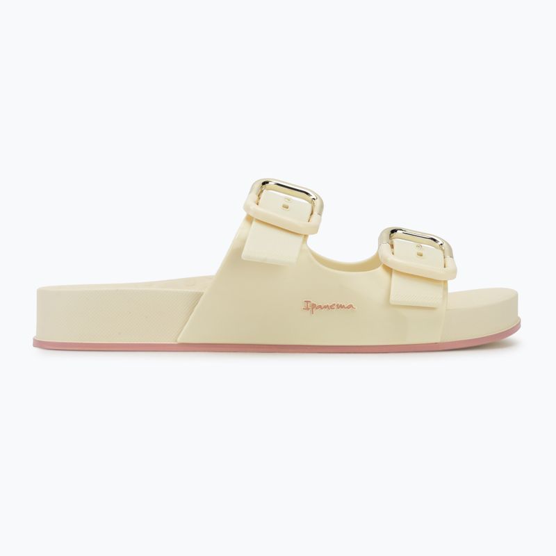 Klapki damskie Ipanema Shore beige/beige/pink 2