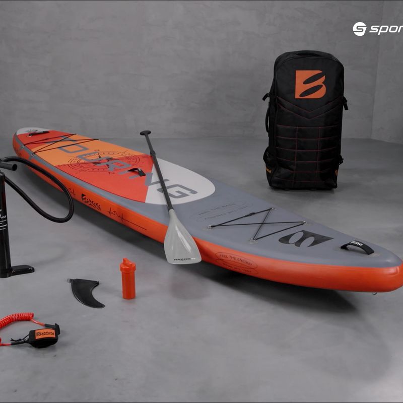 Zestaw deska SUP pompowana Bass Touring Pro 12'0" szara 10