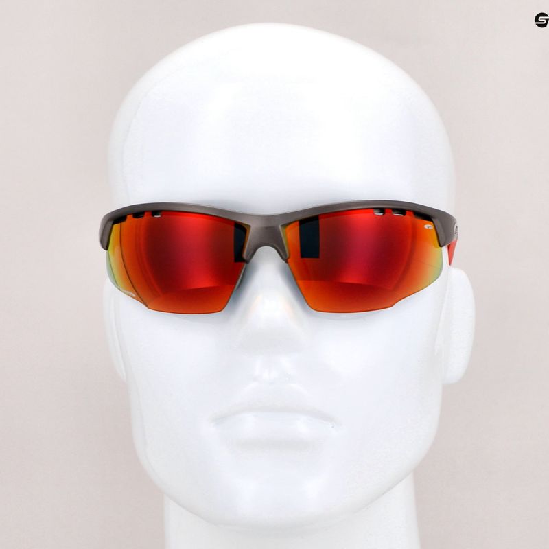 Okulary przeciwsłoneczne GOG Falcon Xtreme matt gun/red/polychromatic red 8