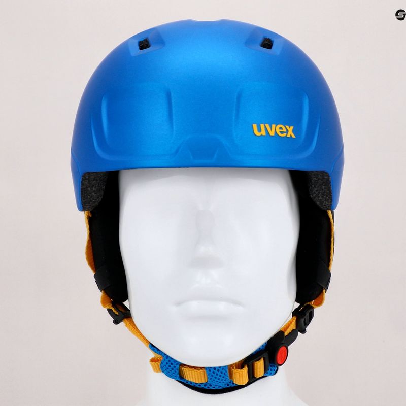 Kask narciarski dziecięcy UVEX Heyya Pro Jr blue/yellow matt 11