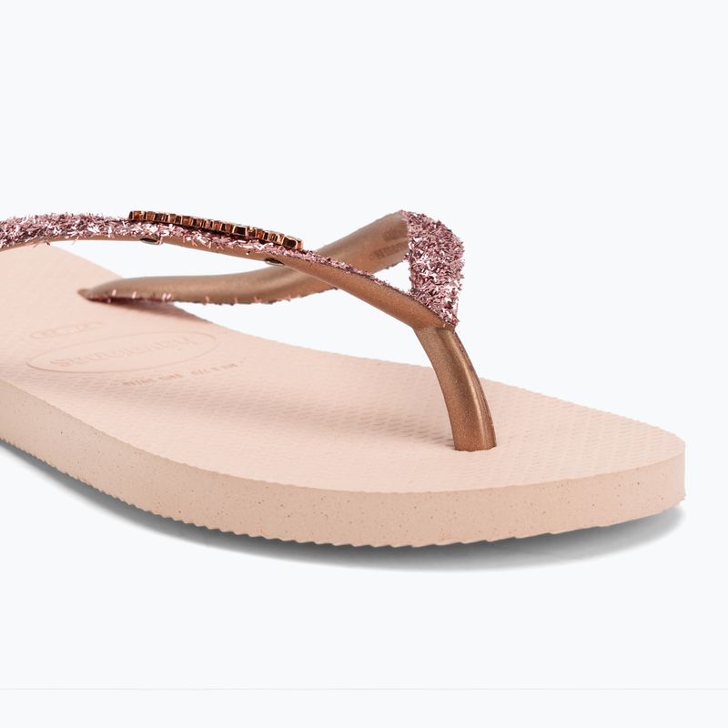 Japonki damskie Havaianas Slim Glitter II ballet rose/golden blush 7