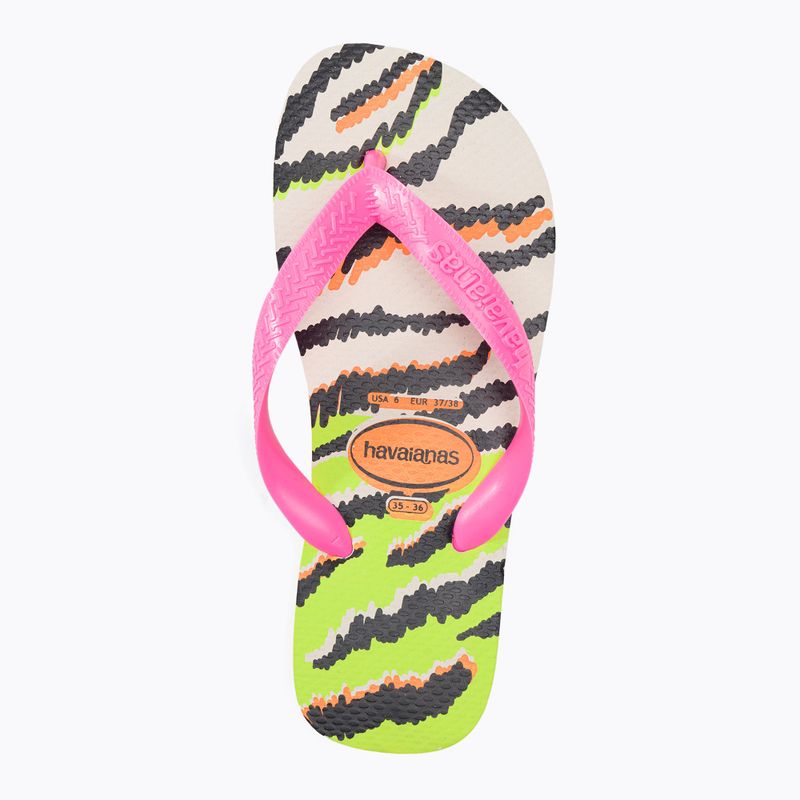 Japonki damskie Havaianas Top Animals beige/pink 6
