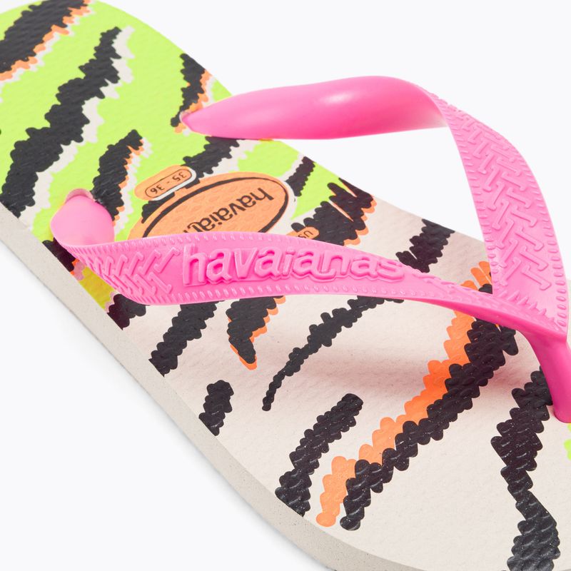 Japonki damskie Havaianas Top Animals beige/pink 7
