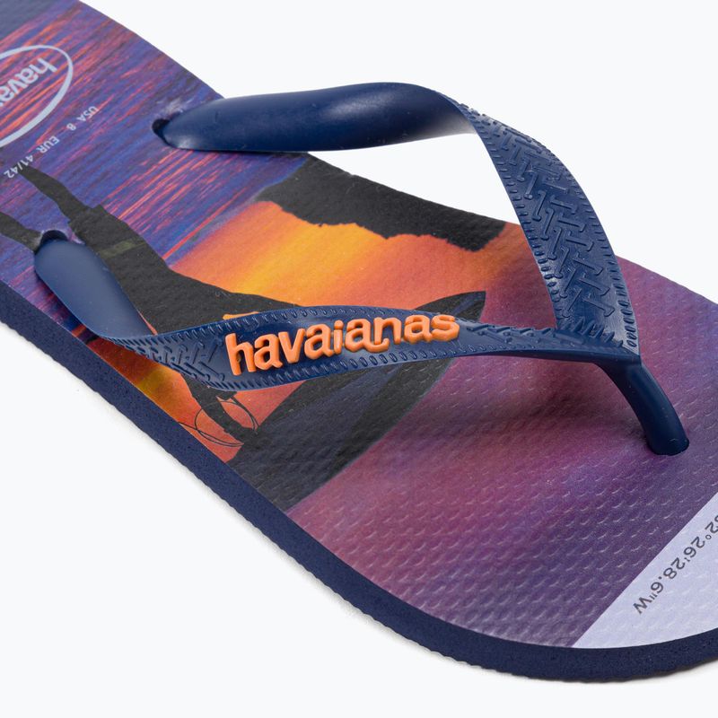 Japonki męskie Havaianas Hype navy blue/navy blue/begonia orange 7