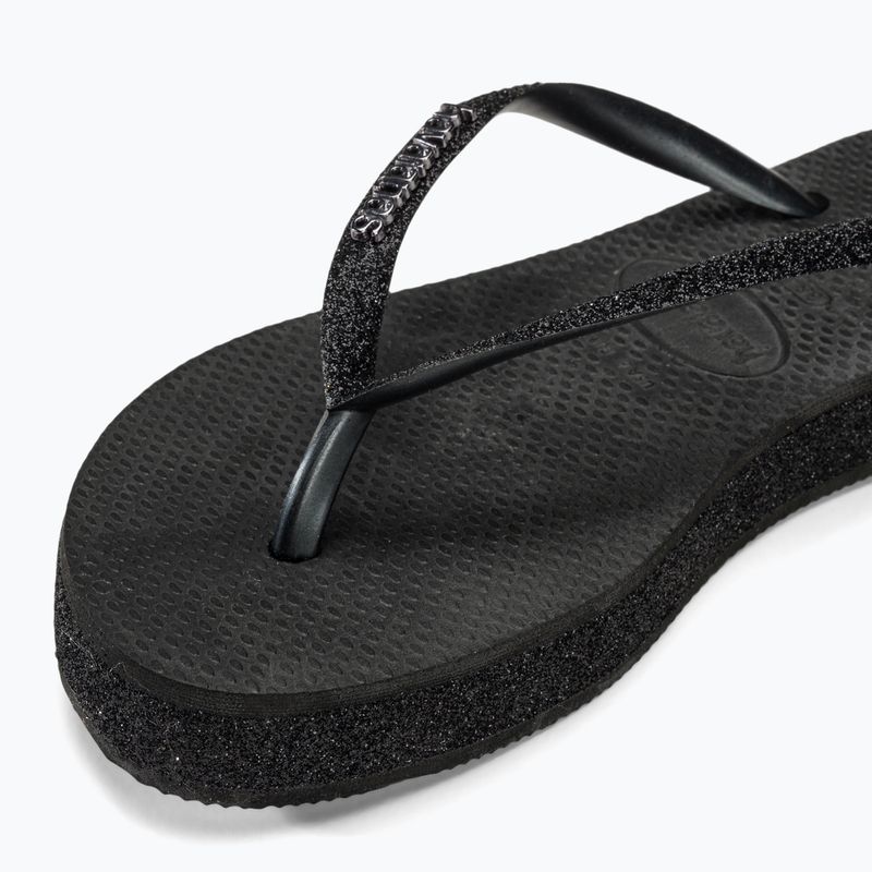 Japonki damskie Havaianas Slim Flatform Sparkle black 7