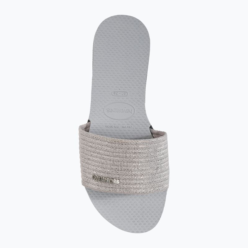 Klapki damskie Havaianas You Malta Metallic ice grey 5