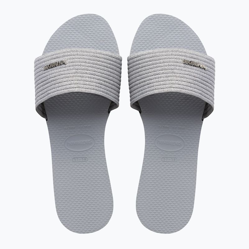 Klapki damskie Havaianas You Malta Metallic ice grey 10