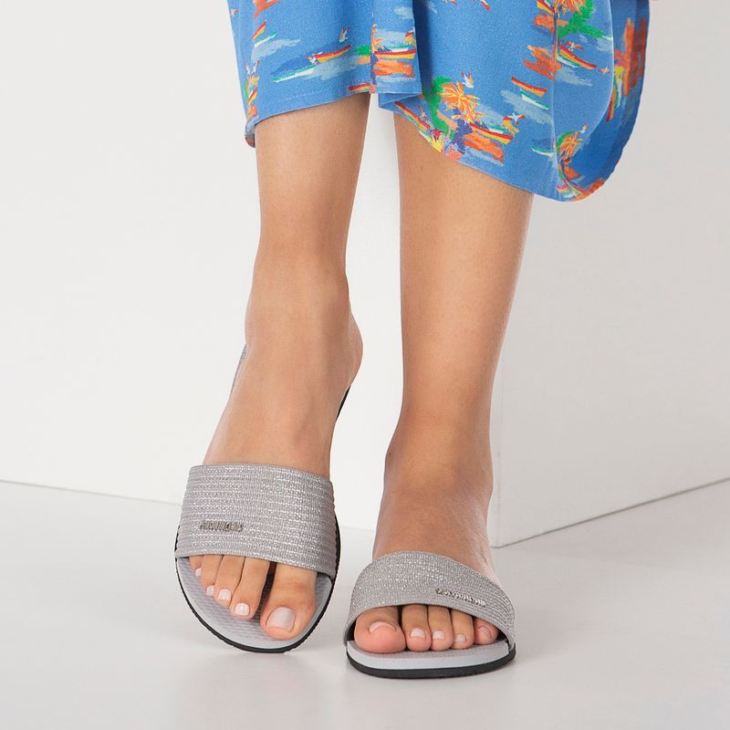 Klapki damskie Havaianas You Malta Metallic ice grey 14