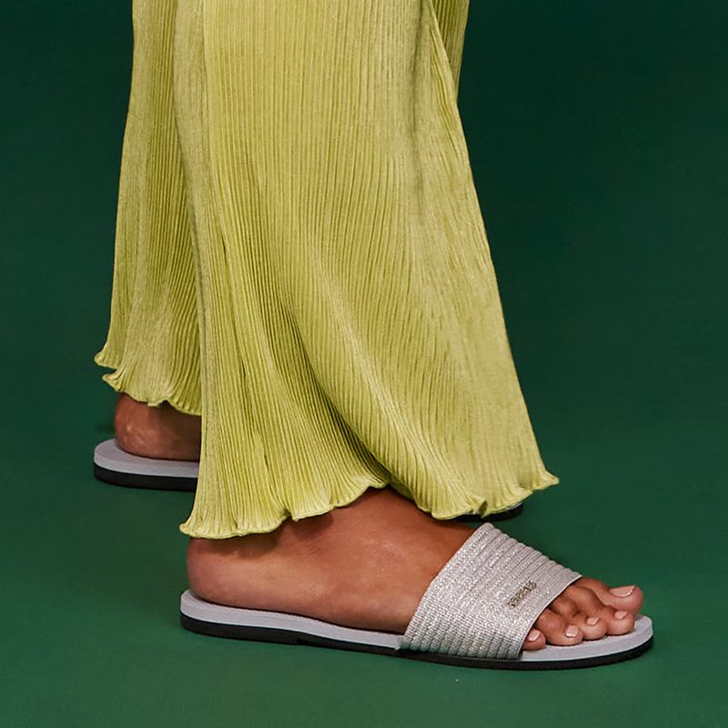 Klapki damskie Havaianas You Malta Metallic ice grey 15