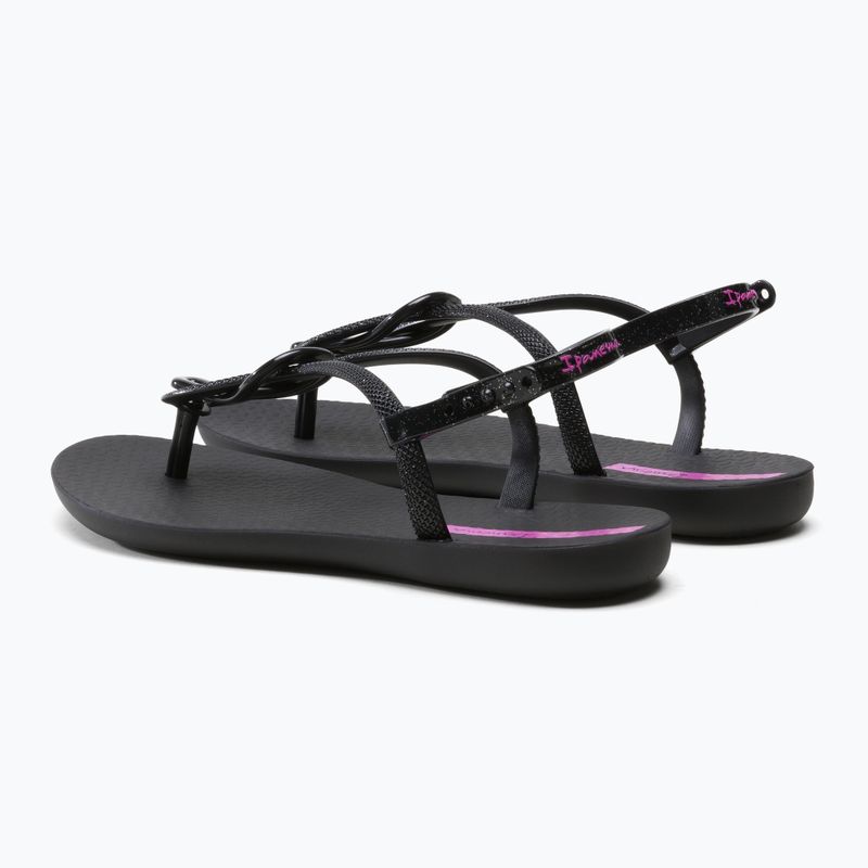 Sandały damskie Ipanema Trendy black/lilac 3