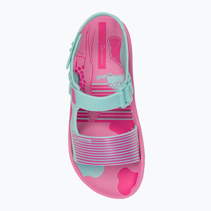 Sandały dziecięce Ipanema Recreio Papete Kids pink/green 6
