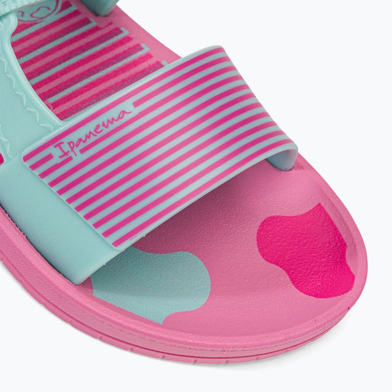 Sandały dziecięce Ipanema Recreio Papete Kids pink/green 7