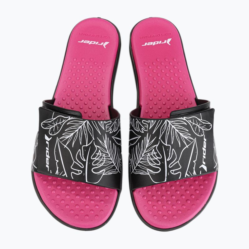 Klapki damskie RIDER Pool IV Fem black/pink 11