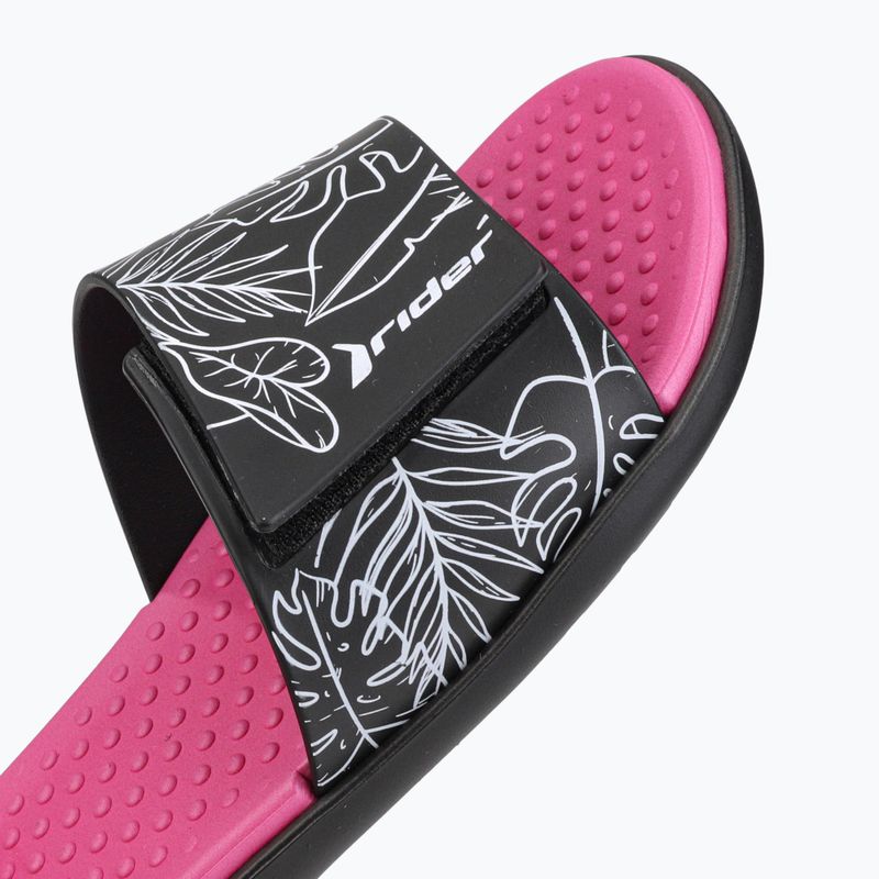 Klapki damskie RIDER Pool IV Fem black/pink 12
