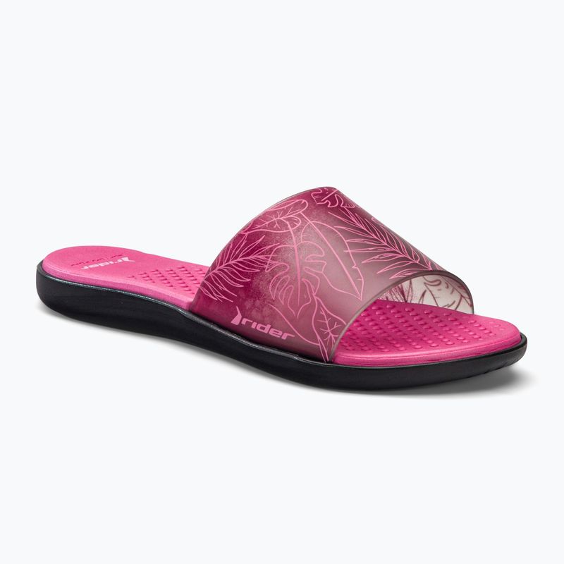Klapki damskie RIDER Splash IV Fem black/smoke/pink