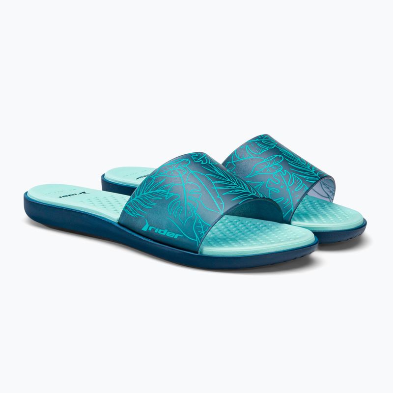 Klapki damskie RIDER Splash IV Fem blue/green 4