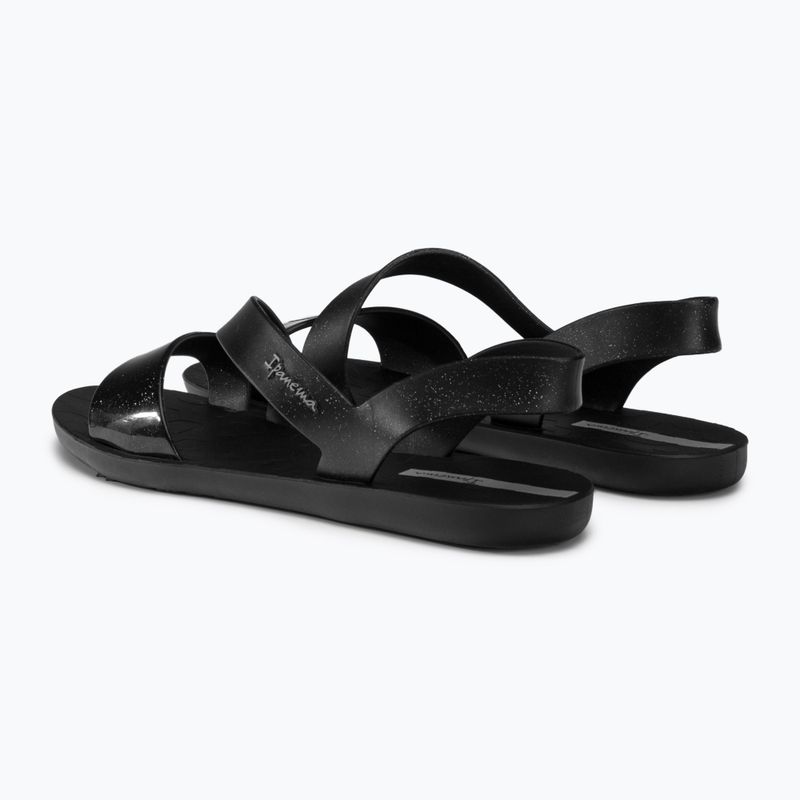 Sandały damskie Ipanema Vibe black/glitter black 3